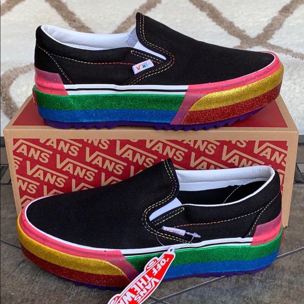 VANS CLASSIC SLIP ON S PLATFORMS GLITTER WMNS - Picture 16 of 16